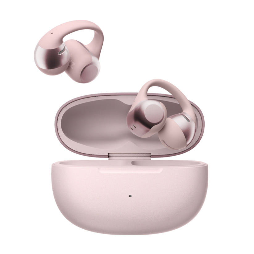 โครงสร้างซิลิโคนหูฟัง Shokz OpenDots One สีชมพู ดีไซน์กระชับใบหู