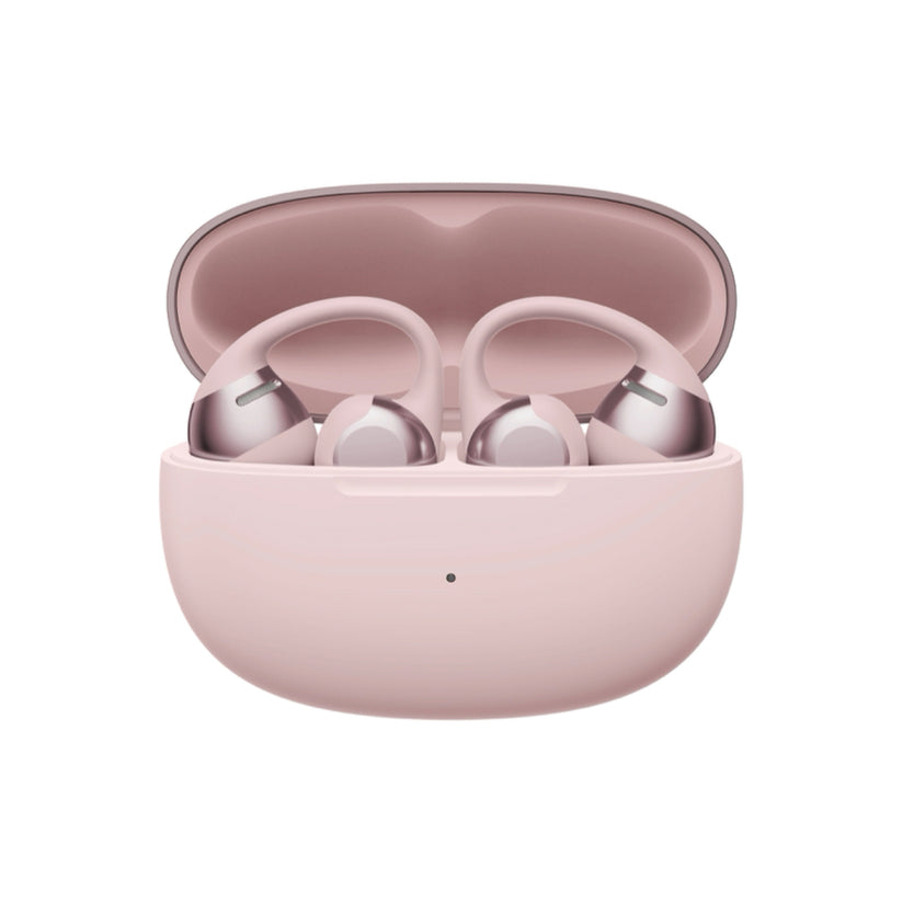 Shokz OpenDots One สีชมพู มุมแสดงดีไซน์หูฟัง