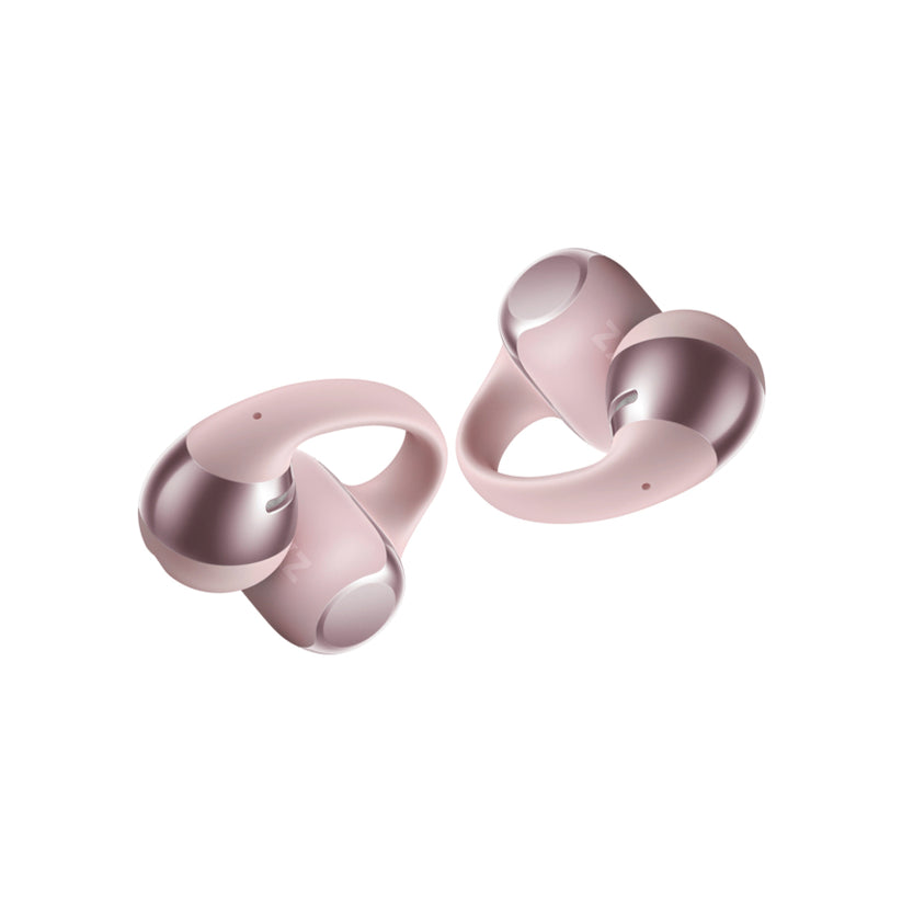 ดีไซน์มินิมอลของ Shokz OpenDots One สีชมพู เหมาะกับทุกโอกาส