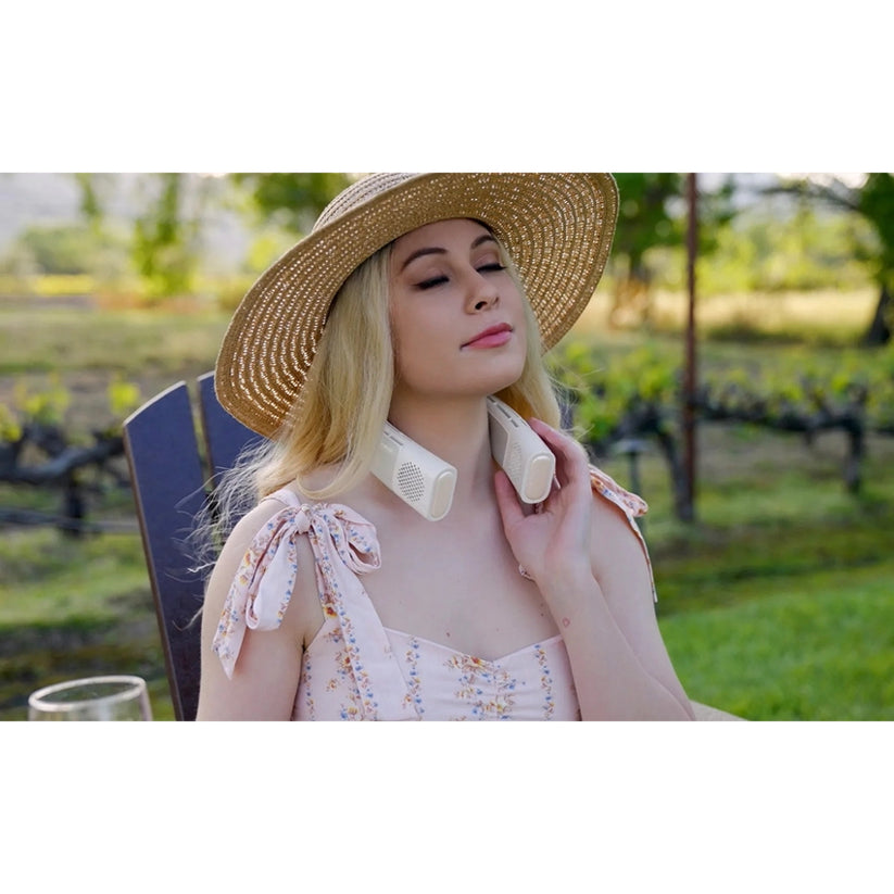 เครื่องปรับอากาศคล้องคอ Coolify 2S สี White เย็นทั้งใบหน้า และ ลำคอ แบรนด์ TORRAS