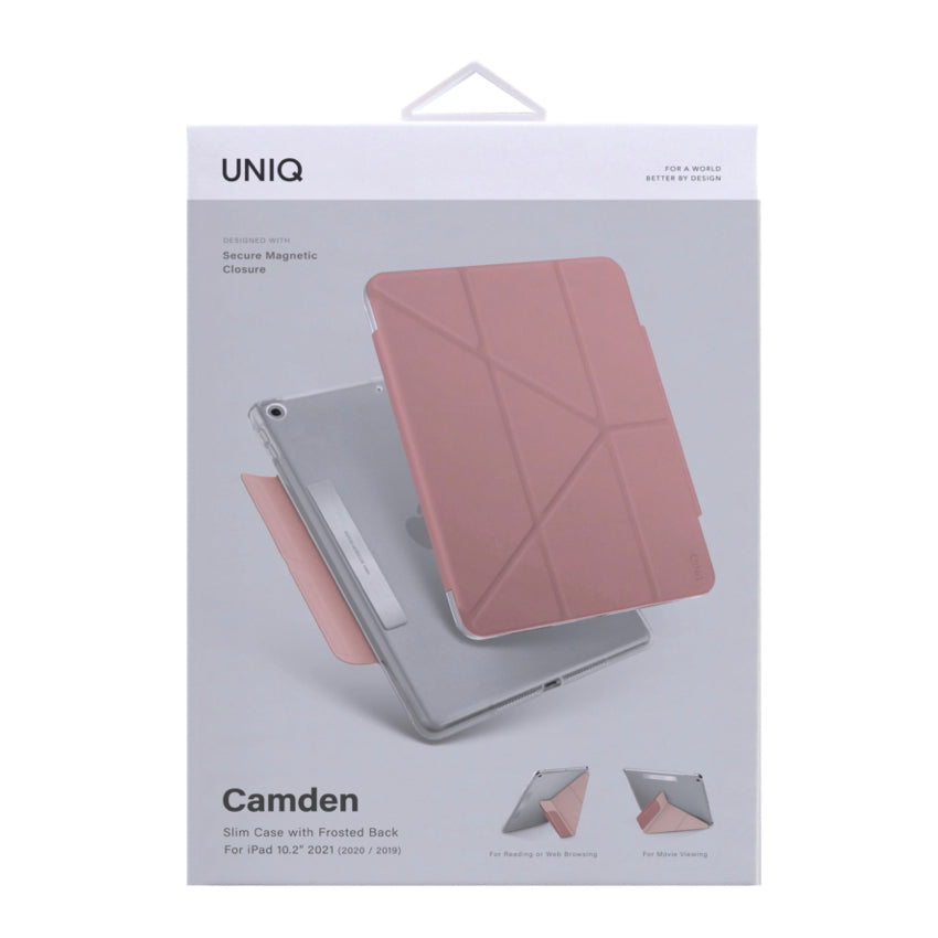 เคสฝาพับ Uniq Camden สำหรับ iPad 10.2 สี Peony Pink
