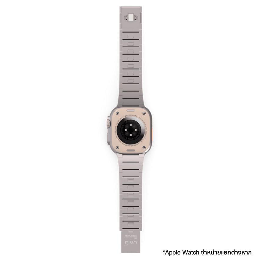 สายนาฬิกา UNIU Click สำหรับ Apple Watch 44/45/Ultra สี Titanium