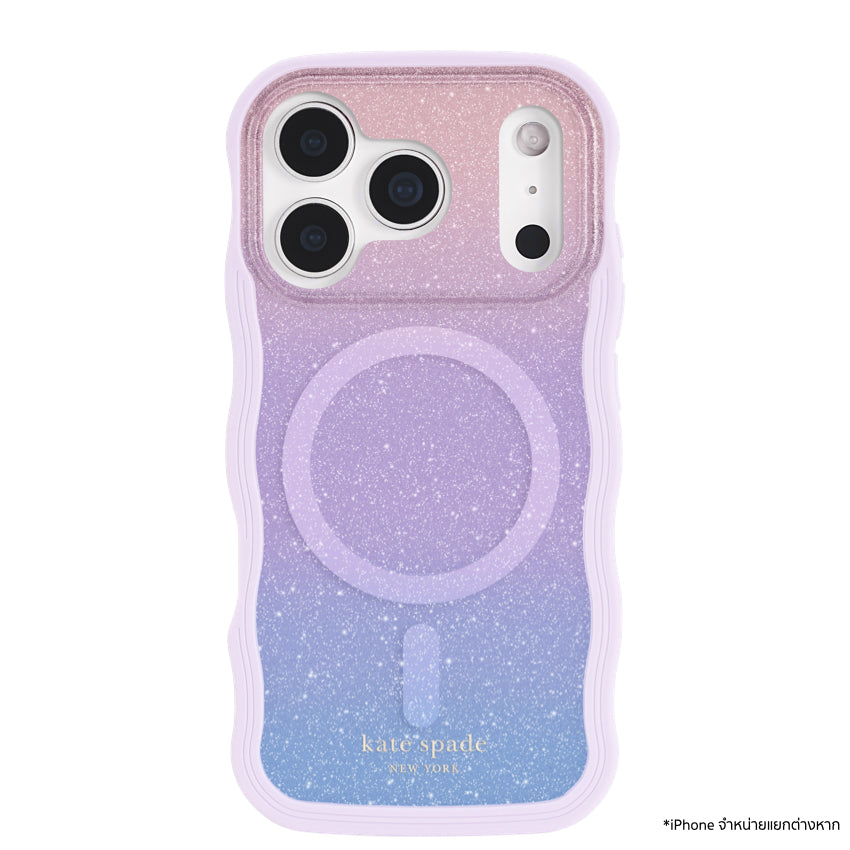 เคส iPhone 17 Pro Kate Spade รุ่น Wavy Opal Glitter กันกระแทก รองรับ MagSafe