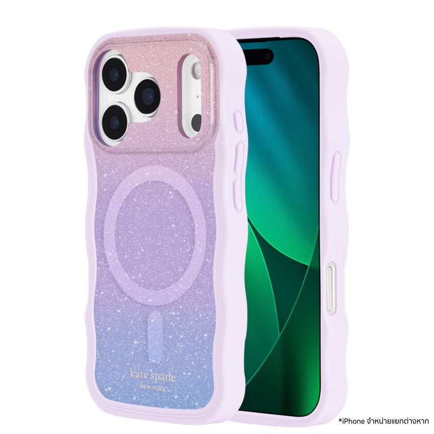 เคส Kate Spade iPhone 17 Pro Wavy Opal Glitter กันกระแทกและบางเบา