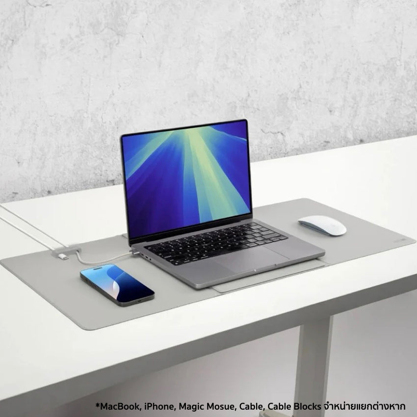 แผ่นรองโต๊ะ Function 101 WorkPad Pro สี Light Gray